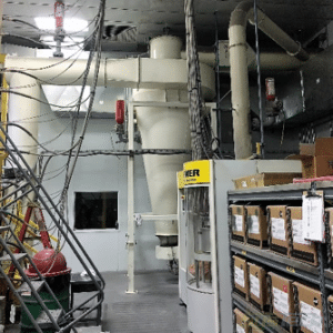 Explosion Suppression and Isolation on Powder Booth Cyclone