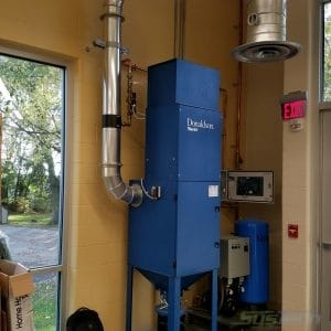 High School Wood Shop Collector With Spark Detect And Extinguishing